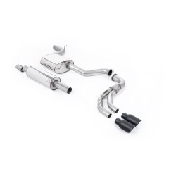 Ligne d'échappement Catback MILLTEK Seat Leon FR 1.8 TSI 180ch SC & 5 Portes (2013-2018) - sorties noires (Race)