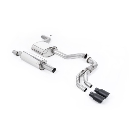 Ligne d'échappement Catback MILLTEK Seat Leon FR 1.8 TSI 180ch SC & 5 Portes (2013-2018) - sorties noires (Race)
