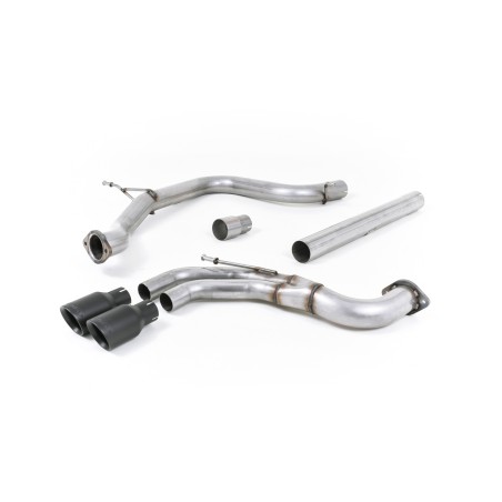 Ligne d'échappement Catback MILLTEK Seat Leon FR 2.0 TDI 184 SC/5 Portes Boite Manu/DSG (2013-2020) - sorties noires (Race)