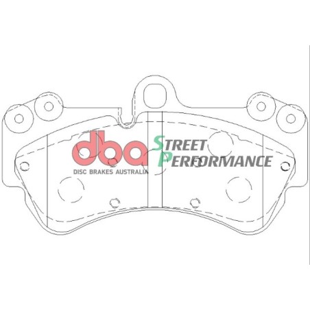 Kit de freinage avant DBA Street Series T2 rainuré + plaquettes Street Performance Porsche Cayenne 955 / 957 (9PA) (2004-2010)