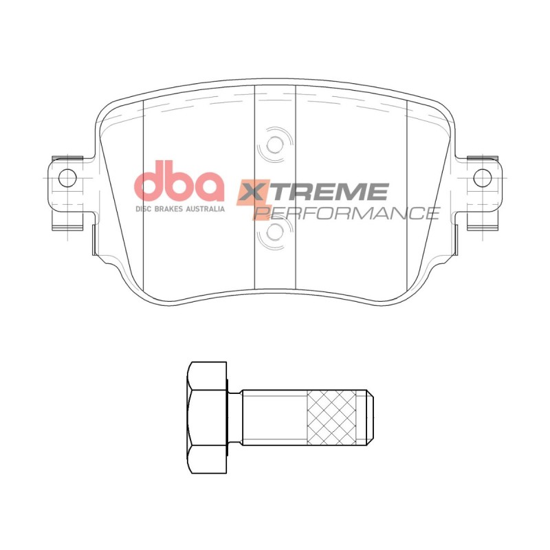 Kit de freinage arrière DBA 4000 Series T3 + plaquettes Xtreme Performance Skoda Octavia 3 RS (5E) 220/230 ch (2013-2019)