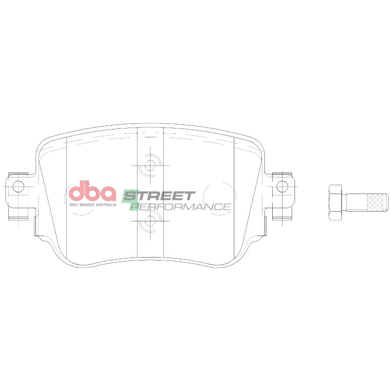 Kit de freinage arrière DBA Street Series T2 + plaquettes Street Performance Skoda Octavia 3 RS (5E) 220/230 ch (2013-2019)