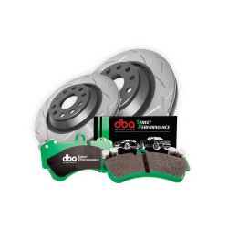 Kit de freinage arrière DBA 4000 Series T3 rainuré + plaquettes Street Performance VW Golf 7 GTI Clubsport (2016-2019)