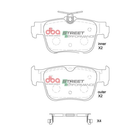 Kit de freinage arrière DBA Street Series T2 + plaquettes Street Performance Cupra Formentor 242/245/272/310/330/390 ch (2020+)