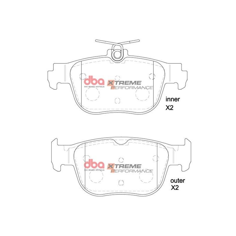 Kit de freinage arrière DBA 4000 Series T3 rainuré + plaquettes Xtreme Performance Cupra Formentor 150/190/242/310 ch (2020+)
