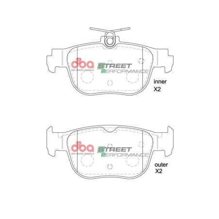 Kit de freinage arrière DBA Street Series T2 rainuré + plaquettes Street Performance Cupra Formentor 150/190/242/310 ch (2020+)