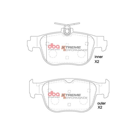 Kit de freinage arrière DBA 4000 Series T3 rainuré + plaquettes Xtreme Performance Cupra Formentor 242/310 ch (2020+)