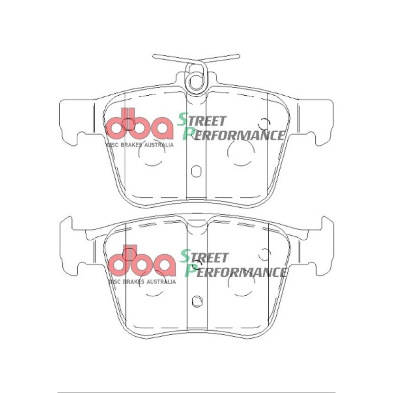 Kit freins arrière DBA Street Series T2 + plaquettes Street Performance Cupra Ateca 150/190 ch Ø272 mm (2023+) - DBA2814S-2415SP
