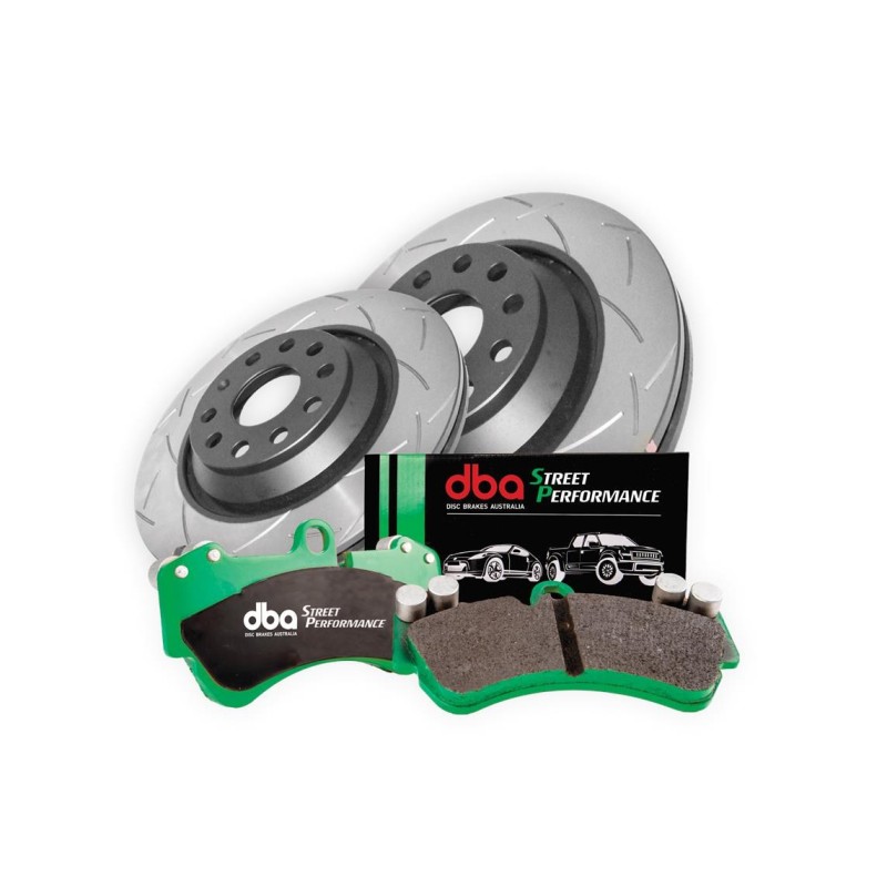 Kit de freinage arrière DBA 4000 Series T3 rainuré + plaquettes Street Performance Cupra Leon 245/300 ch (2020+)