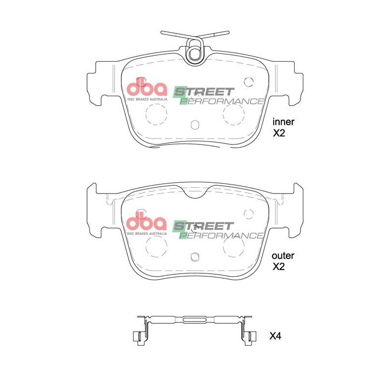 Kit de freinage arrière DBA Street Series T2 rainuré + plaquettes Street Performance Cupra Leon 272/300/330 ch (2022+)