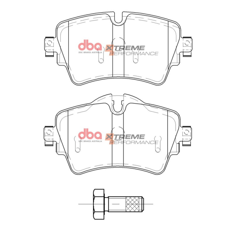 Kit de freinage avant DBA 4000 Series T3 + plaquettes Xtreme Performance Mini Cooper S F55 / F56 Cooper SD / Cooper S (2014+)