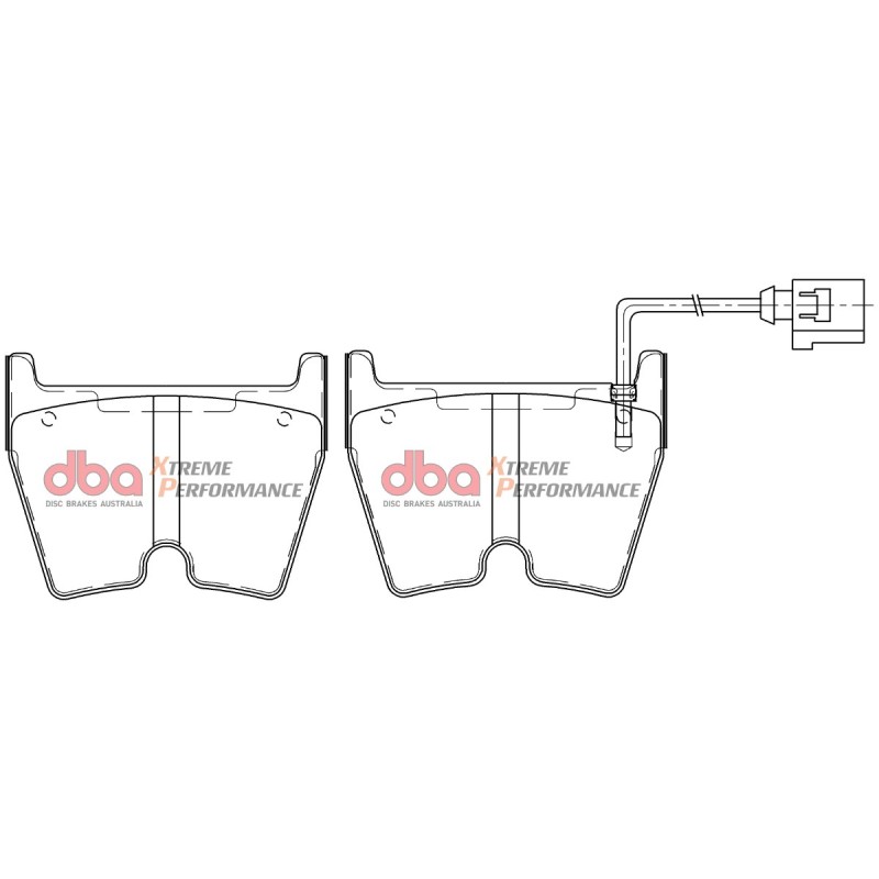 Kit de freinage avant DBA 5000 Series T3 rainuré bol argent + plaquettes Xtreme Performance Audi RS3 8V 400 ch (2017-2020)