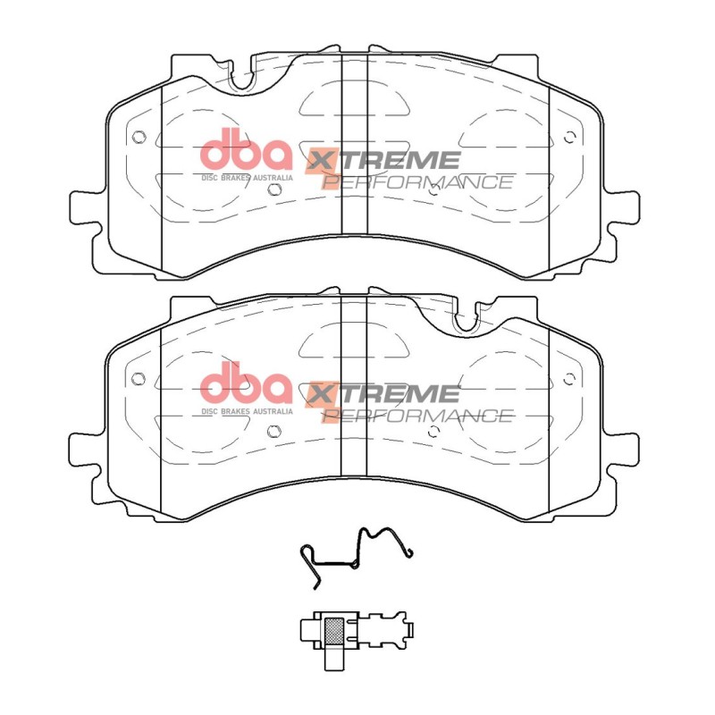 Kit de freinage avant DBA 5000 Series T3 rainuré bol noir + plaquettes Xtreme Performance Audi SQ8 4M 435/507 ch (2019-2024)