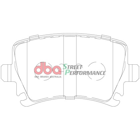 Kit de freinage arrière DBA Street Series lisse + plaquettes Street Performance Audi S3 8P 265 ch (2006-2012)