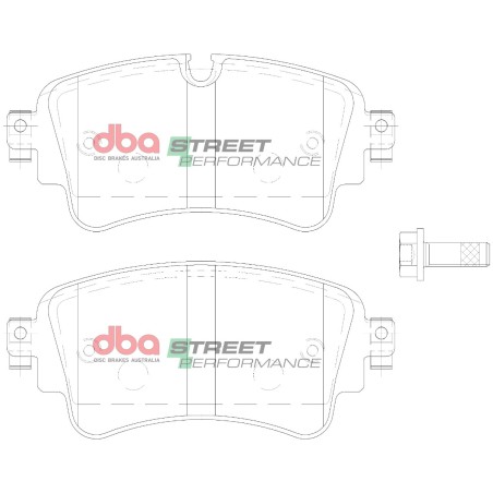 Kit de freinage arrière DBA Street Series T2 rainuré + plaquettes Street Performance Audi S4 B9 347/349 ch (2016+)