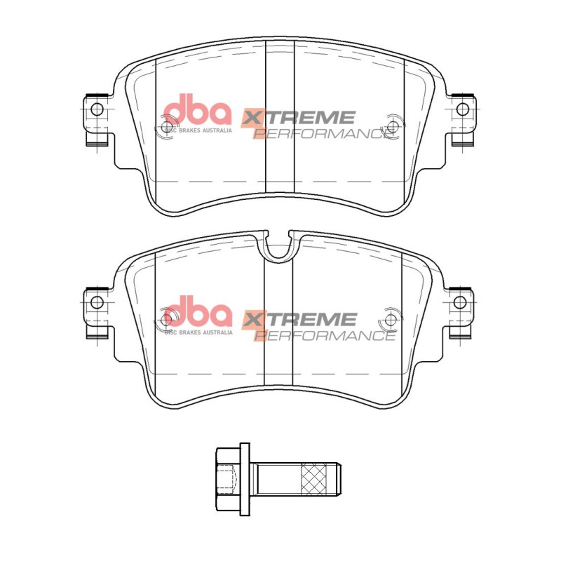 Kit de freinage arrière DBA 4000 Series T3 rainuré + plaquettes Xtreme Performance Audi S4 B9 347/349 ch (2016+)