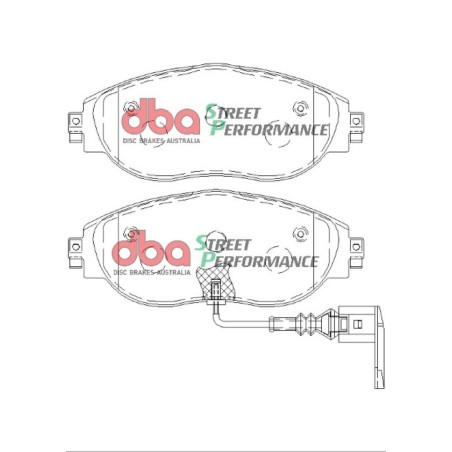 Kit de freinage avant DBA Street Series T2 + plaquettes Street Performance Seat Leon Cupra 5F 265/280/290/300 ch (2014-2020)