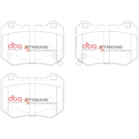 Kit de freinage arrière DBA 4000 Series T3 rainuré + plaquettes Xtreme Performance Subaru WRX STI 300 ch (2017-2021)