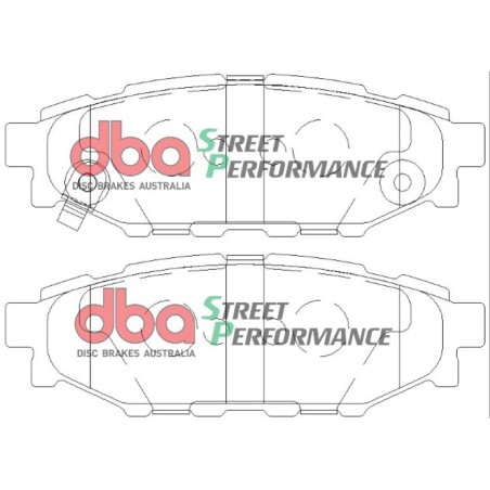 Kit freins arrière DBA Street Series T2 + plaquettes SP Subaru BRZ 200 ch Ø286 mm (2012-2022) - DBA2659S-10-1803SP