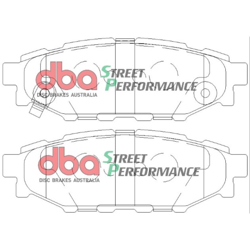 Kit freins arrière DBA Street Series T2 + plaquettes SP Subaru BRZ 200 ch Ø286 mm (2012-2022) - DBA2659S-10-1803SP