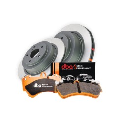 Kit de freinage arrière DBA 4000 Series lisse + plaquettes Xtreme Performance Subaru Impreza WRX / STI (2002-2007)