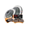 Kit de freinage arrière DBA 4000 Series lisse + plaquettes Xtreme Performance Subaru Impreza WRX / STI (2002-2007)