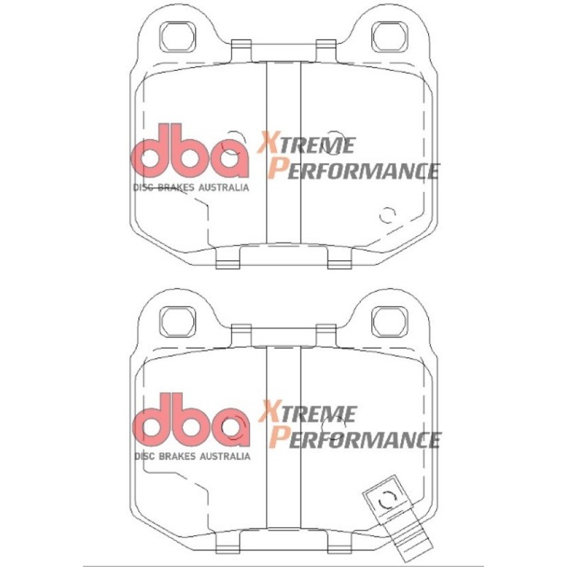 Kit de freinage arrière DBA 4000 Series T3 rainuré + plaquettes Xtreme Performance Subaru Impreza WRX / STI Ø316 mm (2007-2012)