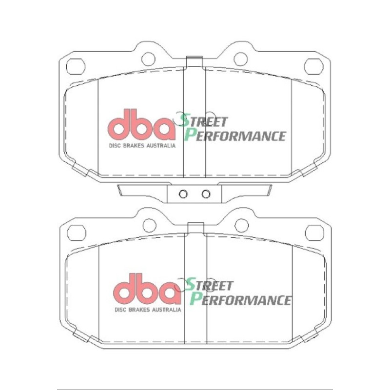 Kit de freinage avant DBA Street Series T2 rainuré + plaquettes Street Performance Subaru Impreza WRX / STI (2001-2007)