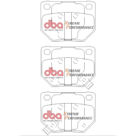 Kit de freinage arrière DBA 4000 Series T3 rainuré + plaquettes Xtreme Performance Nissan Skyline GT-R R32 (1989-1995)