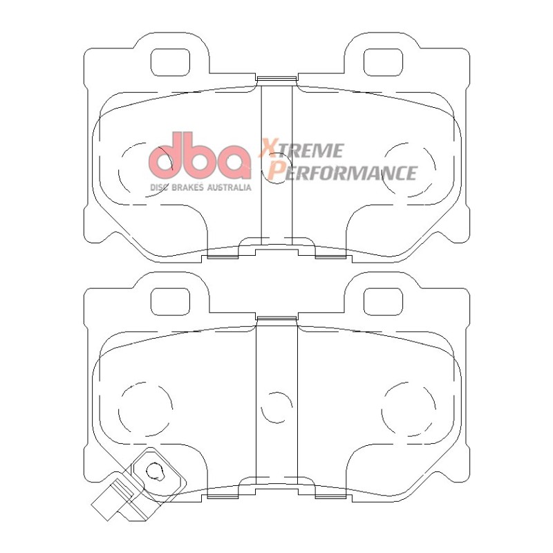 Kit de freinage arrière DBA 4000 Series T3 rainuré + plaquettes Xtreme Performance Nissan 370Z / Nismo (2009+)