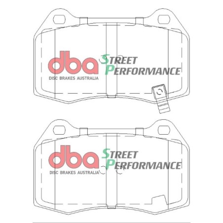 Kit de freinage avant DBA Street Series T2 rainuré + plaquettes Street Performance Nissan 350Z (2003-2009)