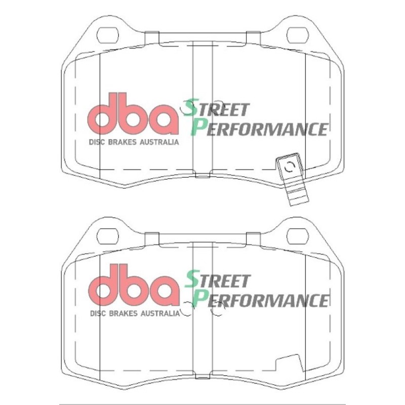 Kit de freinage avant DBA Street Series T2 rainuré + plaquettes Street Performance Nissan 350Z (2003-2009)