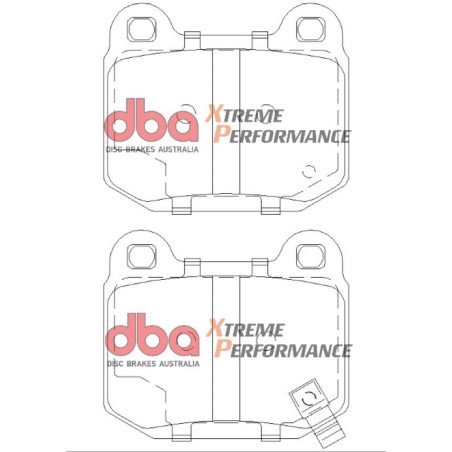 Kit de freinage arrière DBA 4000 Series T3 rainuré + plaquettes Xtreme Performance Nissan 350Z (2003-2009)