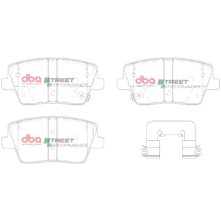 Kit de freinage arrière DBA Street Series T2 rainuré + plaquettes Street Performance Hyundai i30 N 247/271/280 ch (2017+)