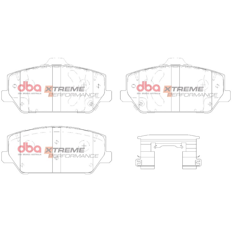 Kit de freinage avant DBA 5000 Series T3 rainuré bol noir + plaquettes Xtreme Performance Hyundai i30 N 280 ch (2021+)
