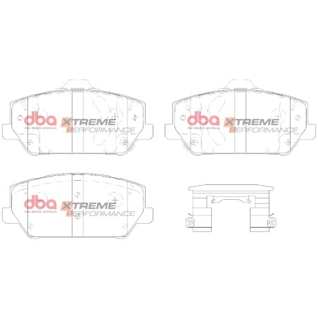 Kit de freinage avant DBA 4000 Series T3 rainuré + plaquettes Xtreme Performance Hyundai Kona N 276 ch (2021+)