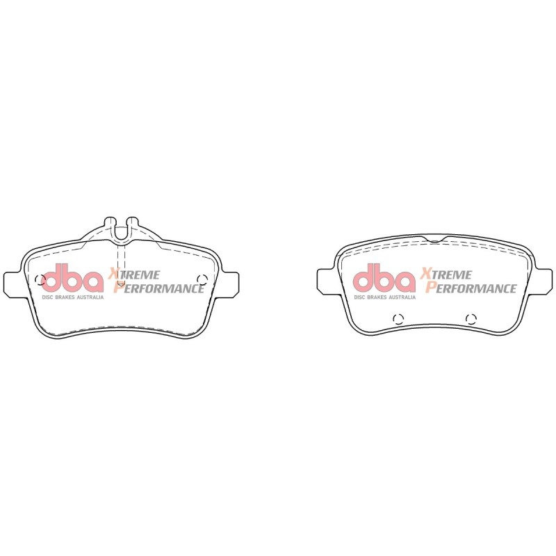 Kit de freinage arrière DBA 4000 Series T3 rainuré + plaquettes Xtreme Performance Mercedes A45 AMG W176 360/381 ch (2013-2018)