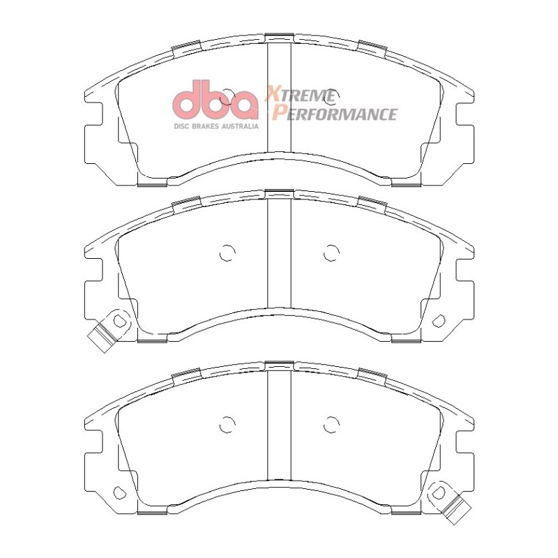 Kit de freinage avant DBA 4000 Series T3 rainuré + plaquettes Xtreme Performance Mitsubishi Lancer Evolution IV / V (1996-1999)