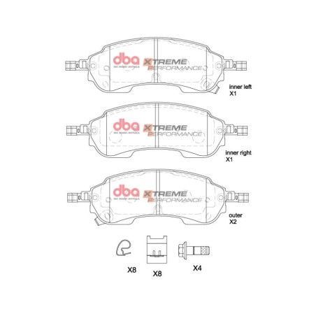 Kit de freinage arrière DBA 4000 Series T3 rainuré + plaquettes Xtreme Performance Ford Ranger Raptor (2023+) 290 ch (2023+)
