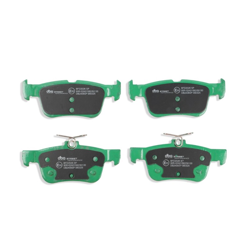 Kit de freinage arrière DBA Street Series T2 rainuré + plaquettes Street Performance Ford Focus 4 ST 280 ch (2019+)