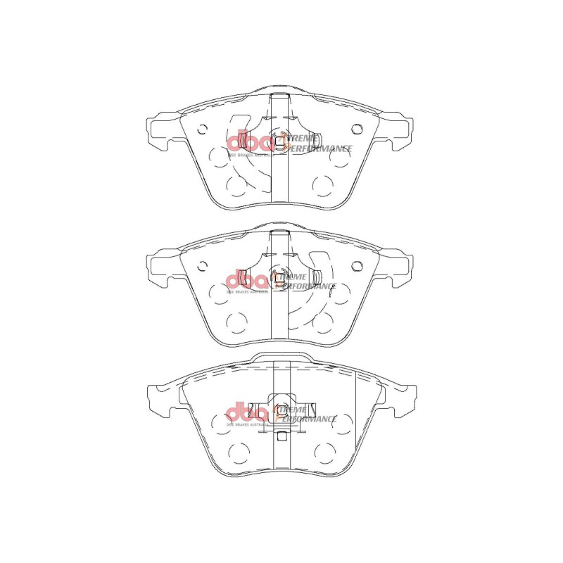 Kit de freinage avant DBA 4000 Series T3 rainuré + plaquettes Xtreme Performance Ford Focus 2 ST 225 ch (2005-2011)