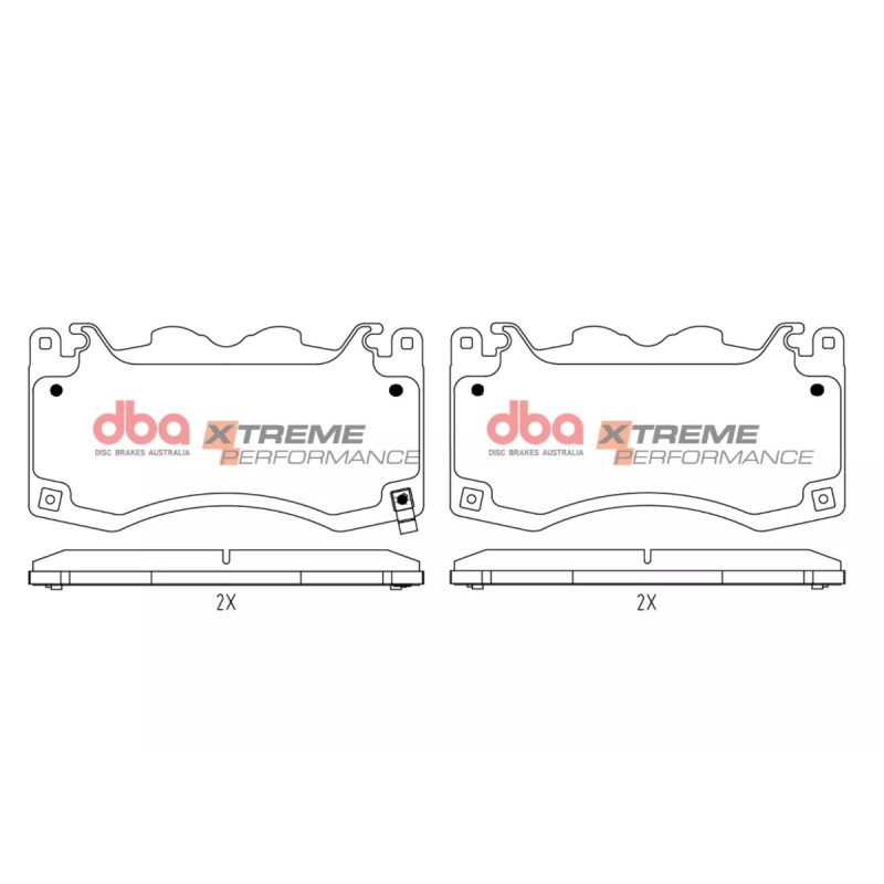 Kit de freinage avant DBA 4000 Series T3 rainuré + plaquettes Xtreme Performance Ford Mustang 7 5.0 V8 (2024+)
