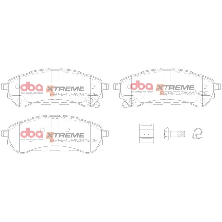 Kit de freinage arrière DBA 4000 Series T3 + plaquettes Xtreme Performance Ford Ranger Raptor (2019-2023) 213 ch (2019-2023)