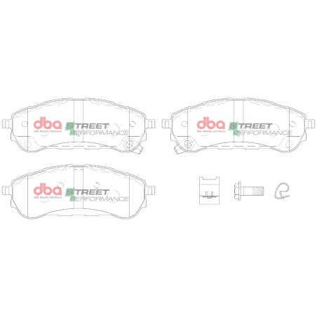 Kit de freinage arrière DBA Street Series T2 + plaquettes Street Performance Ford Ranger Raptor (2019-2023) 213 ch (2019-2023)