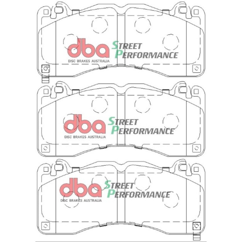 Kit de freinage avant DBA 4000 Series T3 rainuré + plaquettes Street Performance Ford Mustang 6 5.0 V8 (2015-2024)