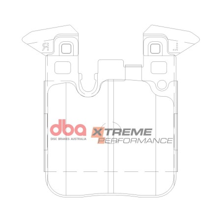 Kit de freinage arrière DBA 4000 Series T3 rainuré + plaquettes Xtreme Performance BMW Série 1 F20/F21 M135i / M140i (2012-2019)