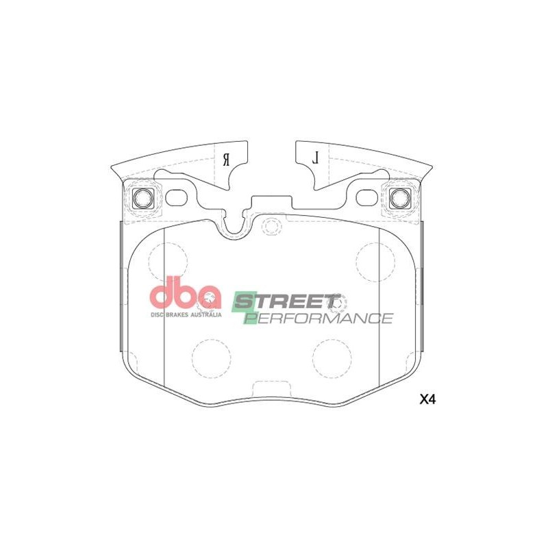 Kit de freinage avant DBA Street Series T2 rainuré + plaquettes Street Performance BMW Série 3 G20/G21 M340d / M340i (2019+)