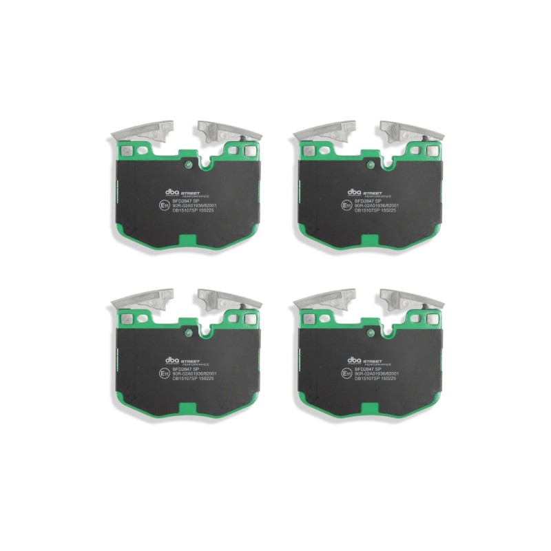 Kit de freinage avant DBA Street Series T2 rainuré + plaquettes Street Performance BMW Série 3 G20/G21 M340d / M340i (2019+)