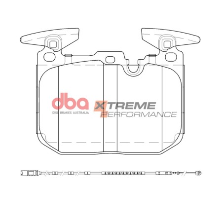 Kit de freinage avant DBA 5000 Series T3 bol argent + plaquettes Xtreme Performance BMW M4 F82 / Competition / CS (2014-2020)