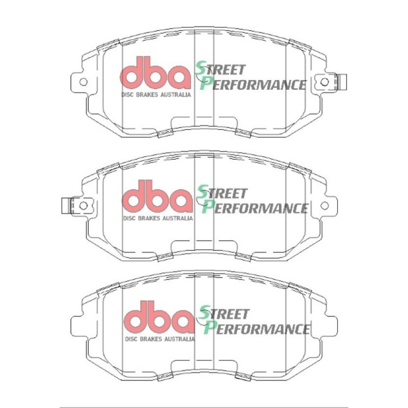 Kit de freinage avant DBA Street Series lisse + plaquettes Street Performance Toyota GR86 234 ch (2021+)